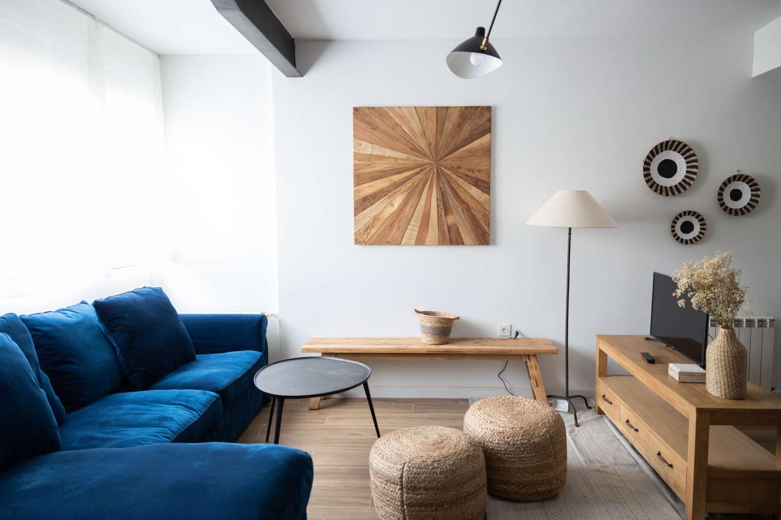 Living room of Apartment to share in  Madrid Capital  with Air Conditioner, Heating and Terrace