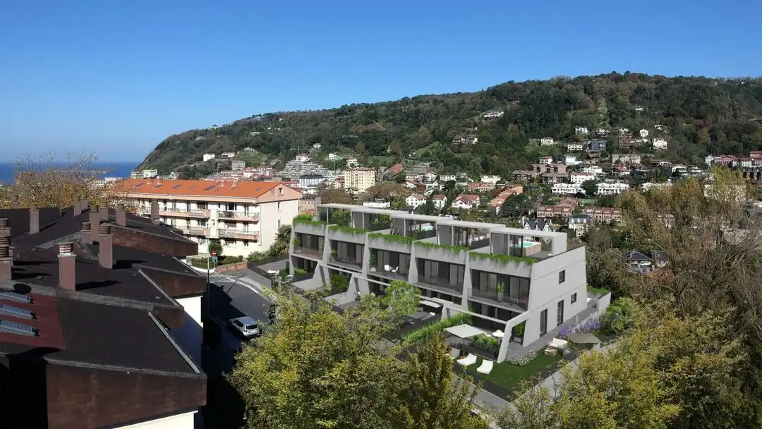 Exterior view of Flat for sale in Donostia - San Sebastián   with Air Conditioner, Heating and Private garden