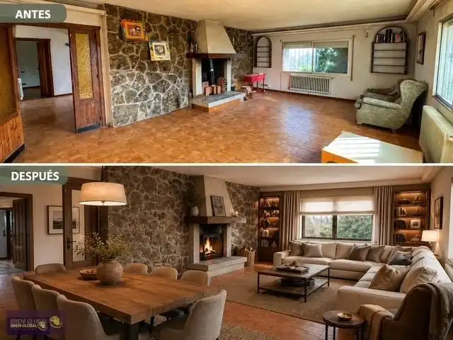 Sala d'estar de Casa o xalet en venda en Valdemanco amb Jardí privat, Terrassa i Traster