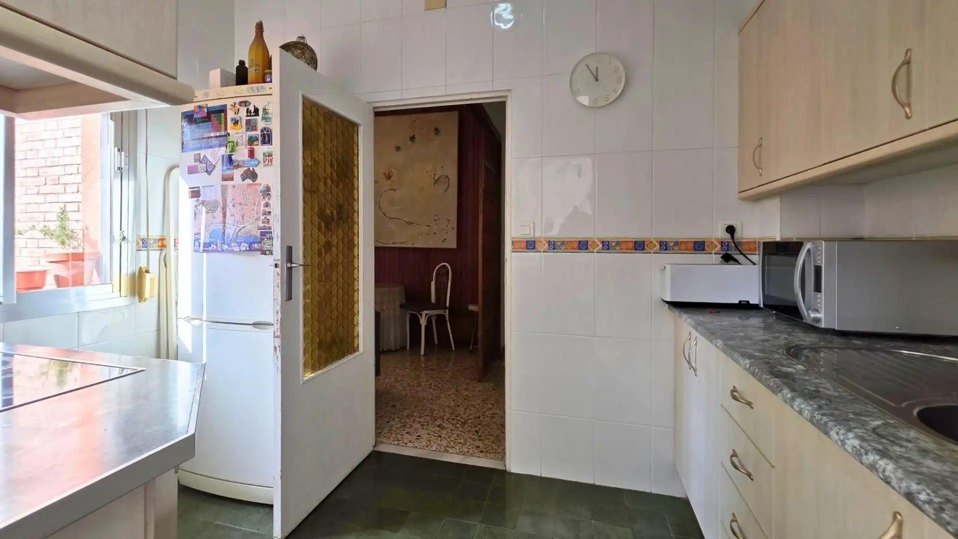 Kitchen of Flat for sale in Almería  with Air Conditioner, Private garden and Balcony