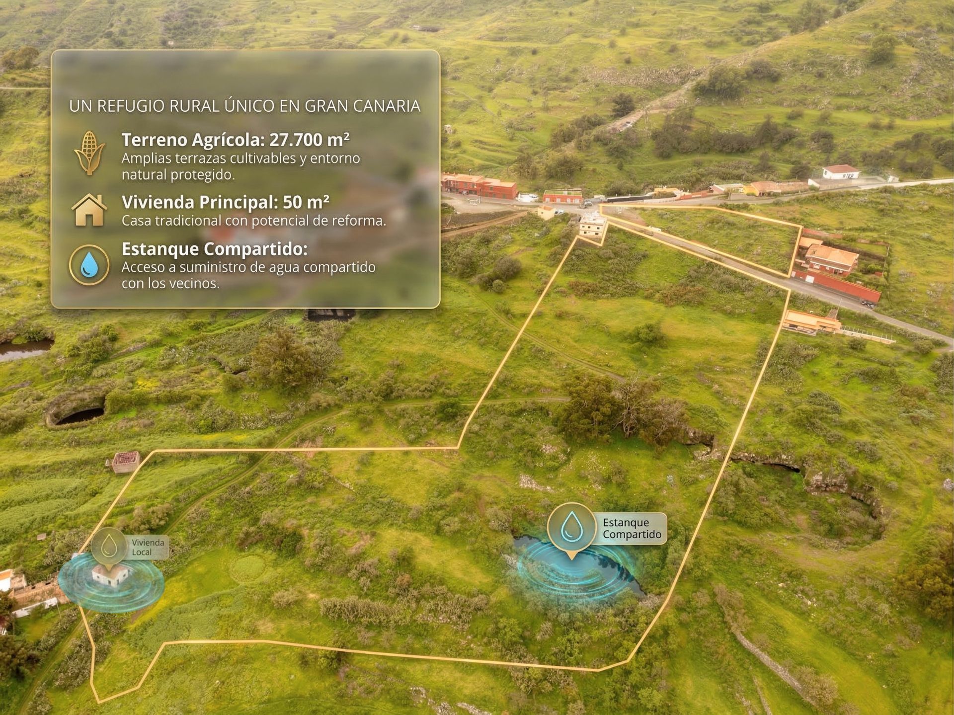 Finca rústica en venta en Santa Brígida