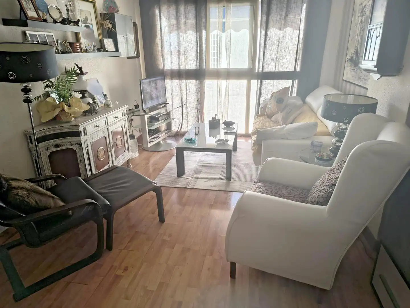 Sala de estar de Ático en venta en Alicante / Alacant con Amueblado