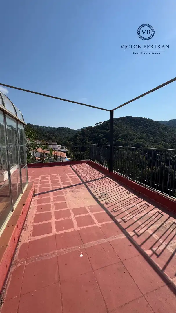 Terraza de Casa adosada en venta en Sant Cebrià de Vallalta con Aire acondicionado, Calefacción y Jardín privado