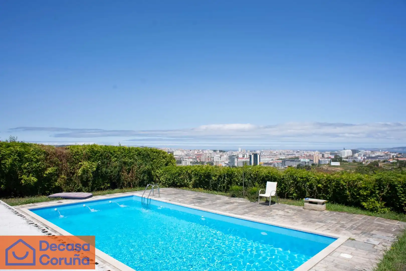 Swimming pool of Houses for sale in A Coruña Capital   with Heating, Private garden and Terrace