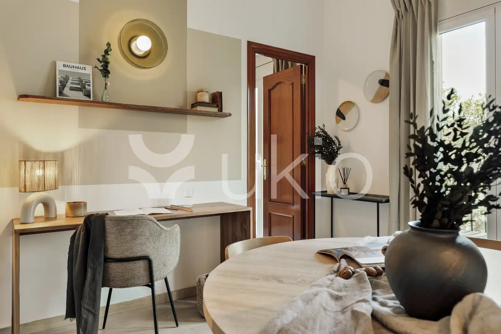 Schlafzimmer von Wohnungen zur Miete in Barcelona mit Klimaanlage, Heizung und Möbliert