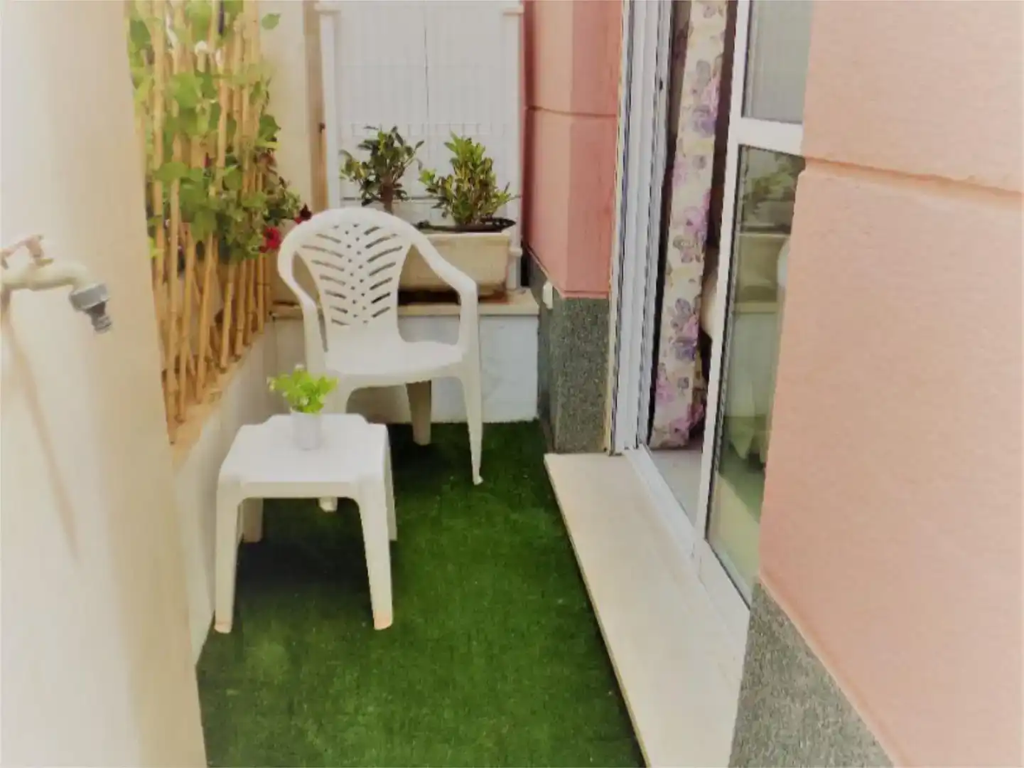 Terrasse von Wohnungen zur Miete in Vera mit Klimaanlage, Privatgarten und Schwimmbad
