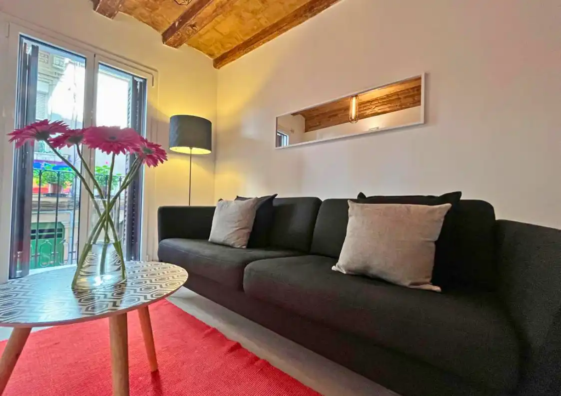 Sala de estar de Piso en venta en Barcelona con Calefacción, Horno y Microondas
