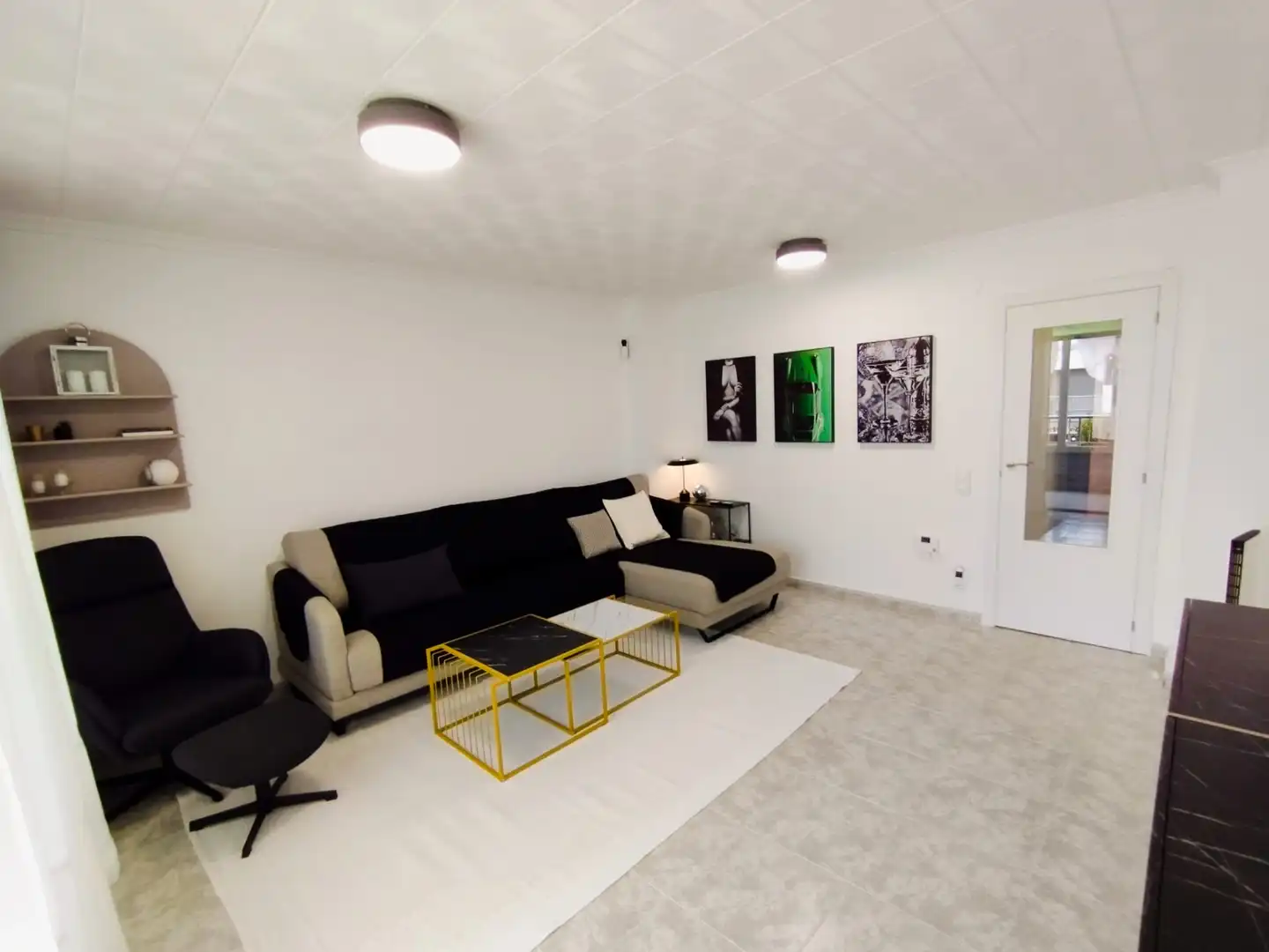 Living room of Flat for sale in Cullera  with Terrace and Furnished