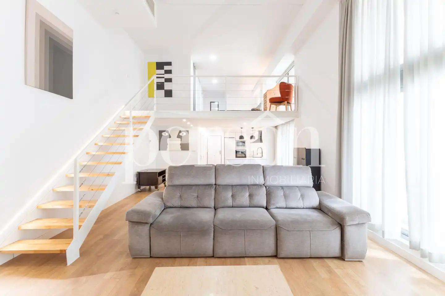 Sala de estar de Loft de alquiler en Xirivella con Aire acondicionado y Amueblado