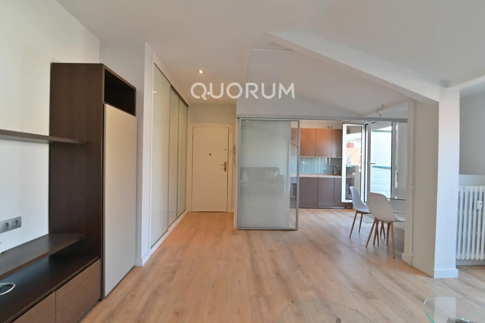 Wohnzimmer von Wohnung zur Miete in Bilbao  mit Klimaanlage, Heizung und Terrasse