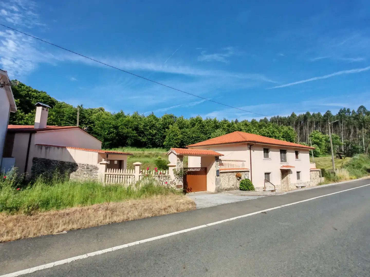 Vista exterior de Casa o chalet en venta en O Pino  con Calefacción, Jardín privado y Trastero