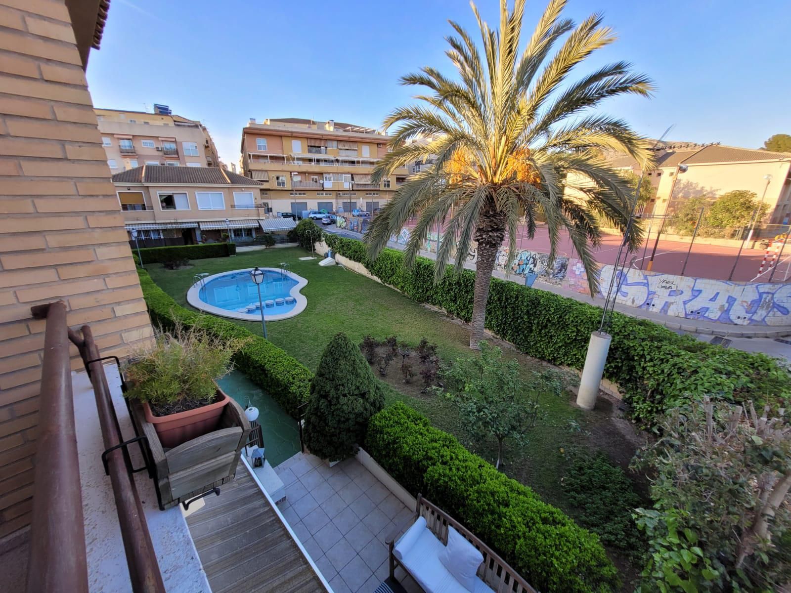Garden of Single-family semi-detached for sale in Petrer  with Air Conditioner, Private garden and Terrace