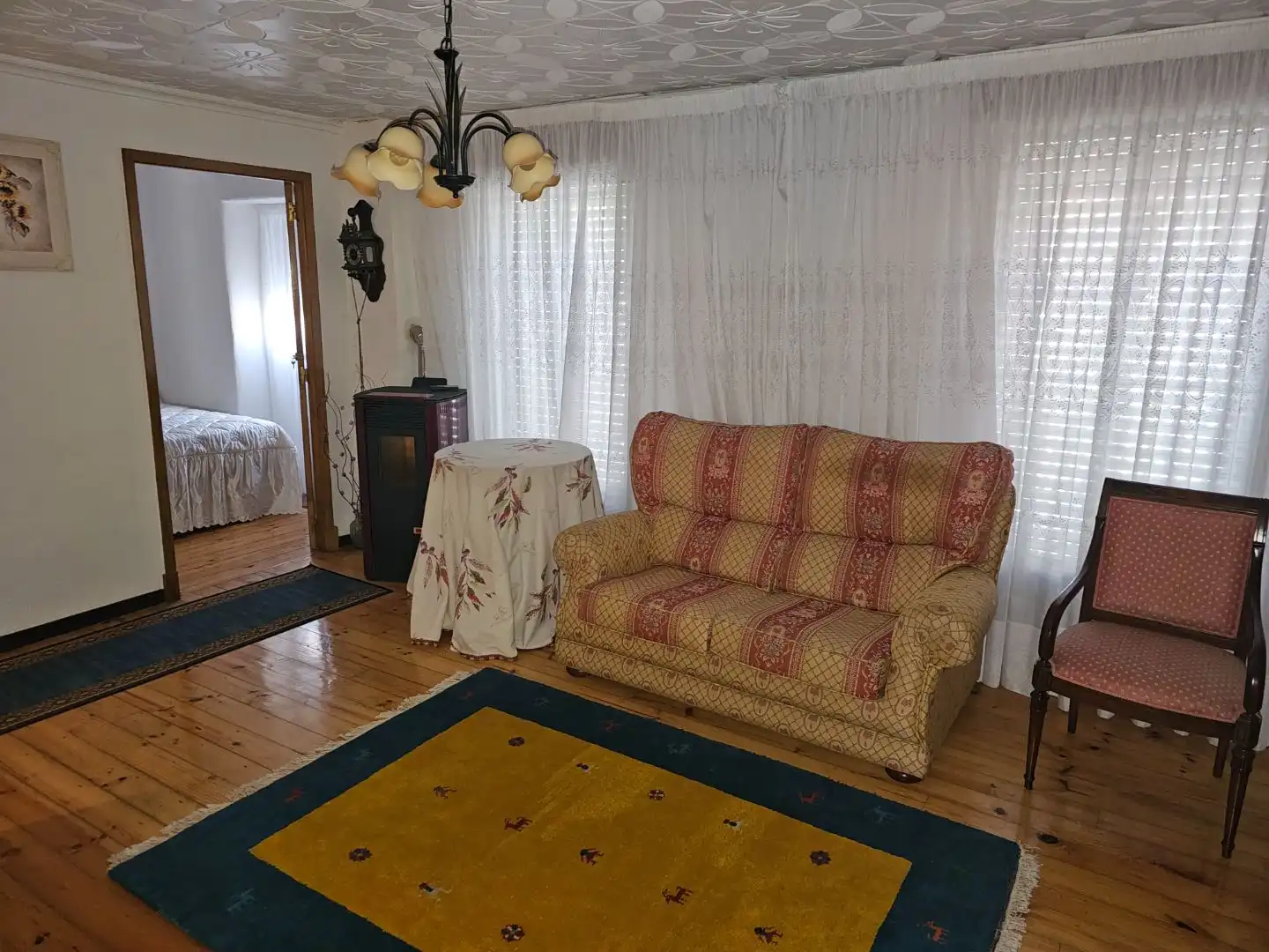 Sala de estar de Casa o chalet de alquiler en Trasmiras con Calefacción, Trastero y Amueblado