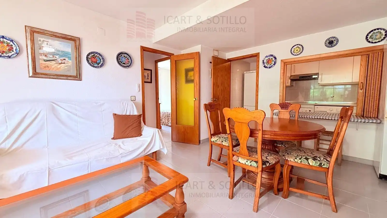 Sala d'estar de Pis en venda en Vinaròs amb Jardí privat, Terrassa i Moblat