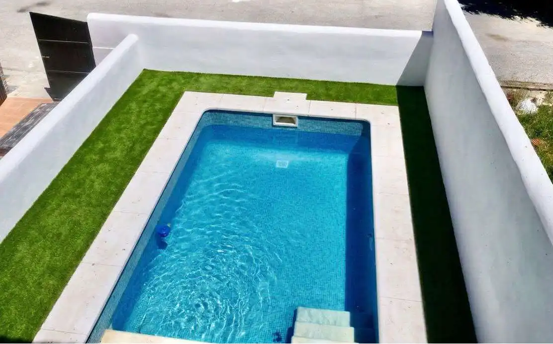 Swimming pool of Ground floor for sale in El Ronquillo  with Private garden, Terrace and Swimming Pool