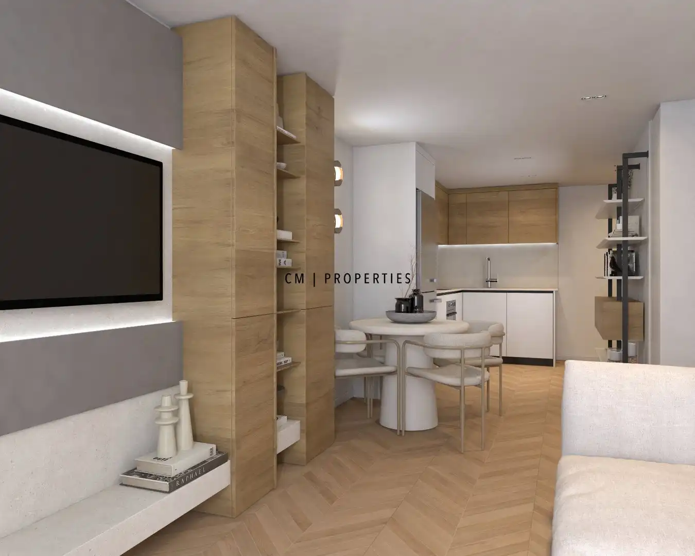 Küche von Wohnung zum Verkauf in Valencia mit Klimaanlage, Heizung und Ofen