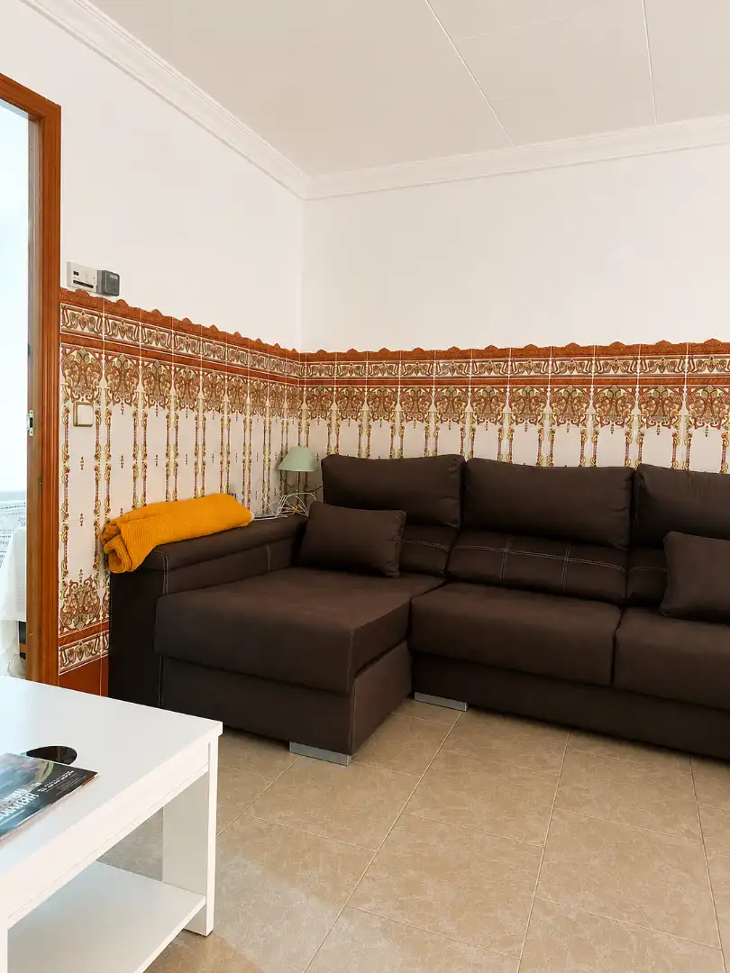 Sala d'estar de Casa adosada de lloguer en Utiel amb Terrassa, Moblat i Forn