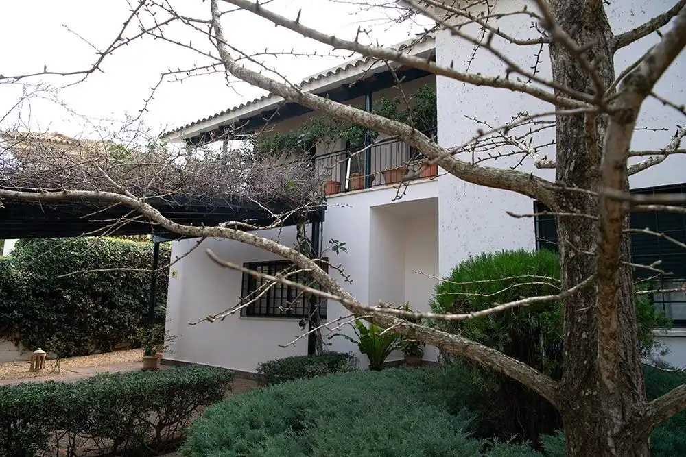Vista exterior de Casa o chalet en venta en Bormujos con Aire acondicionado, Calefacción y Jardín privado