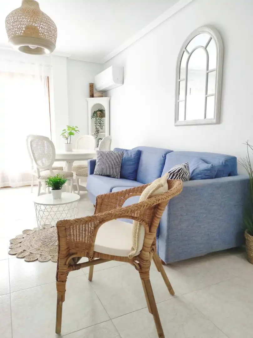 Sala de estar de Apartamento de alquiler en Pilar de la Horadada con Aire acondicionado, Calefacción y Terraza