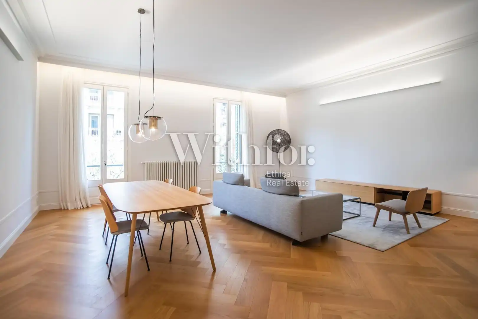 Living room of Flat for rent in Barcelona  with Air Conditioner, Heating and Terrace