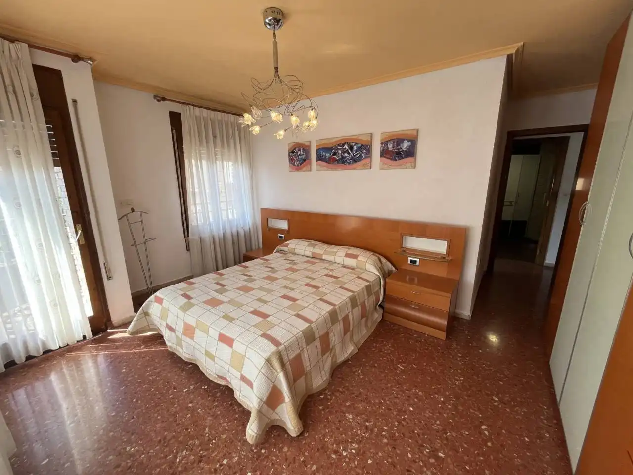 Bedroom of Flat for sale in Alcañiz  with Heating, Furnished and Balcony