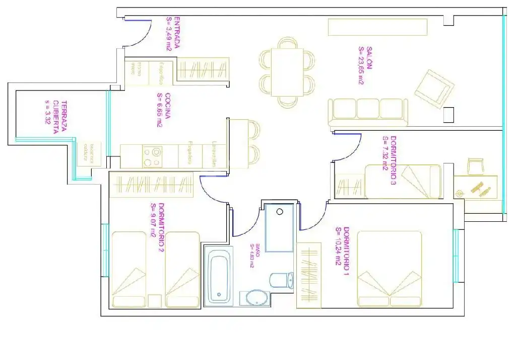 Wohnung zum Verkauf in Coslada mit Klimaanlage, Heizung und Abstellraum