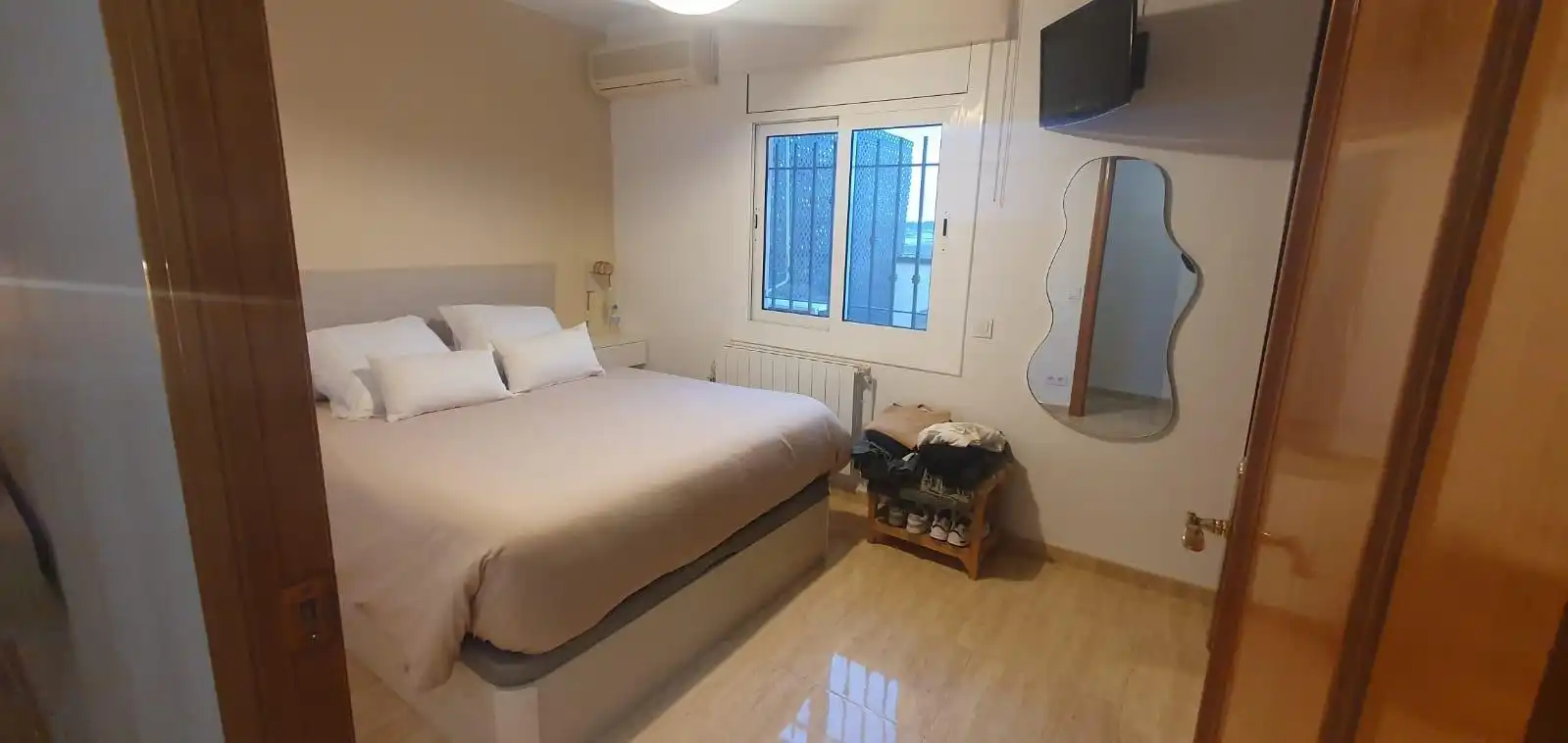 Schlafzimmer von Wohnungen zur Miete in Parets del Vallès mit Klimaanlage, Heizung und Terrasse