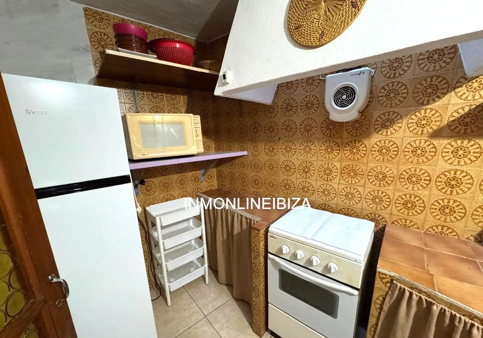 Cocina de Piso de alquiler en Sant Josep de sa Talaia con Amueblado, Horno y Lavadora