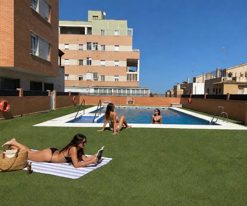 Piscina de Àtic en venda en Roquetas de Mar amb Aire condicionat, Parquet i Terrassa