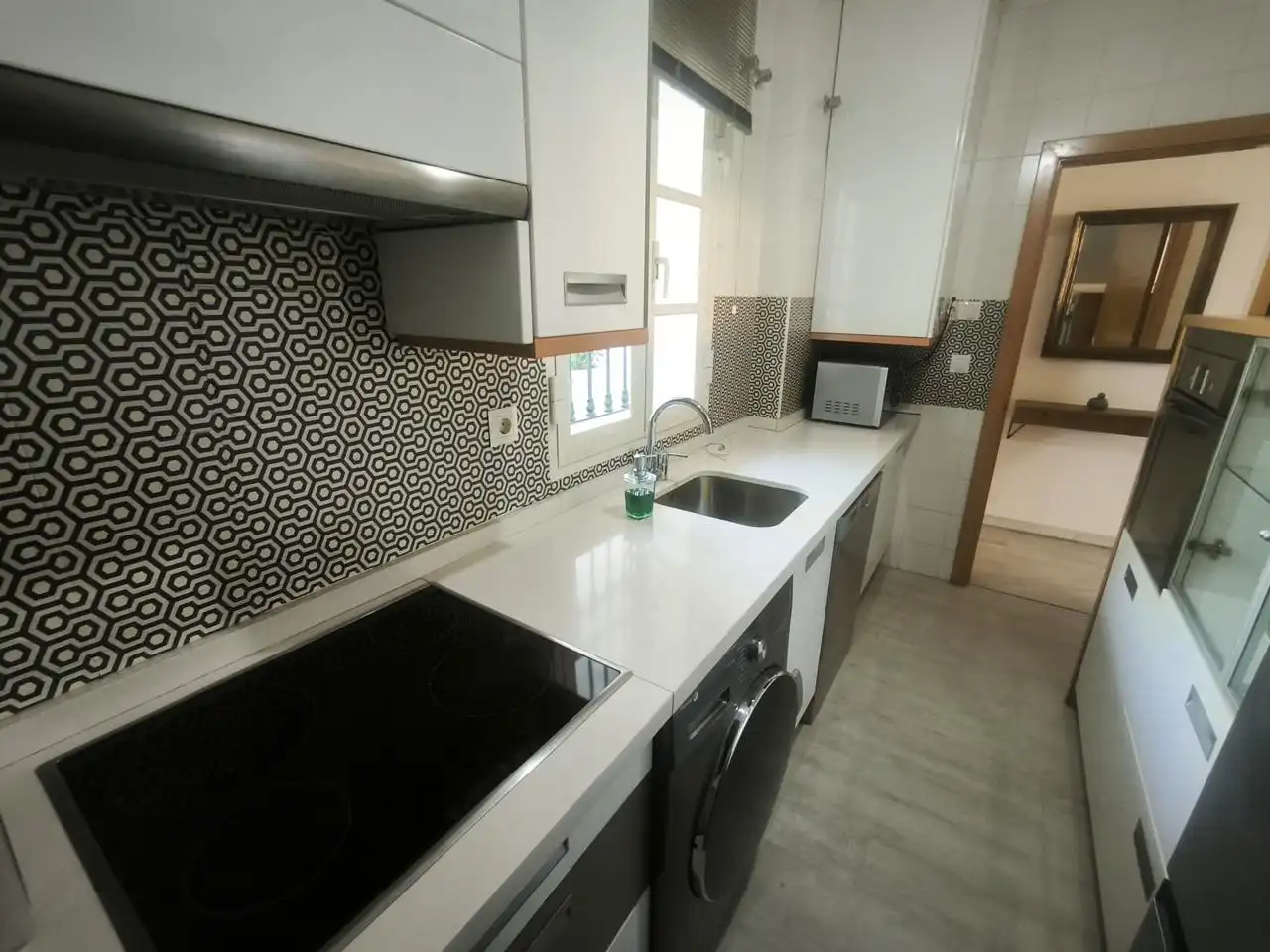 Küche von Wohnung zur Miete in Benalmádena mit Klimaanlage und Möbliert