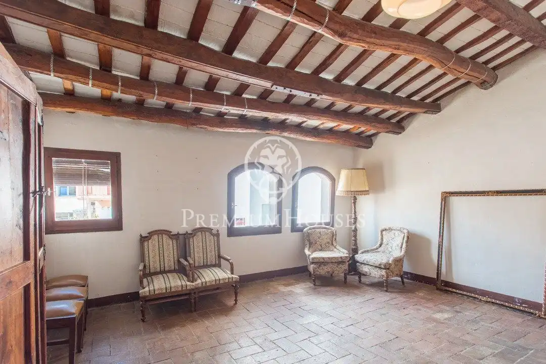 Sala de estar de Finca rústica en venta en Mataró con Balcón