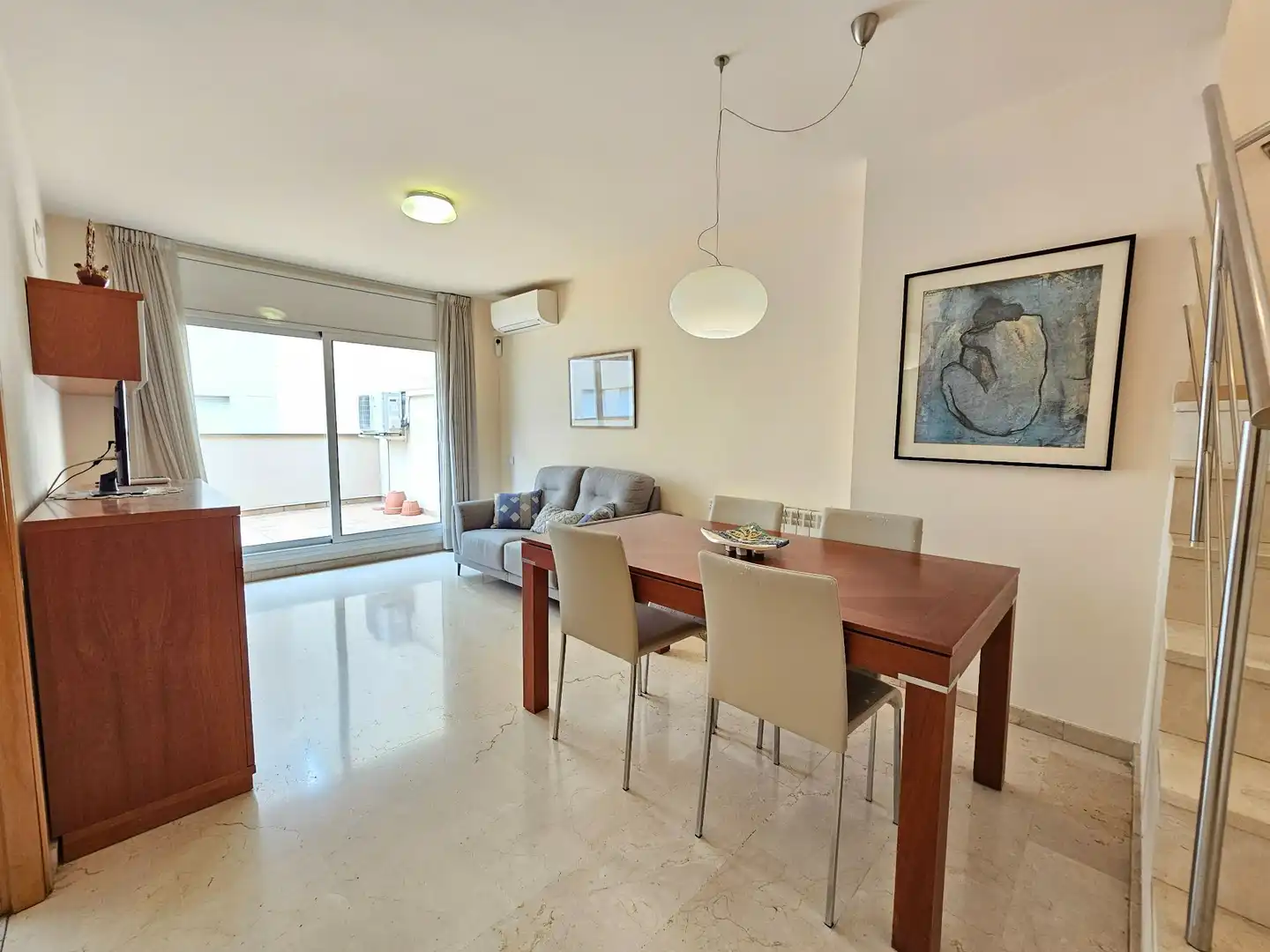 Living room of Duplexes for sale in Terrassa  with Air Conditioner, Heating and Storage room
