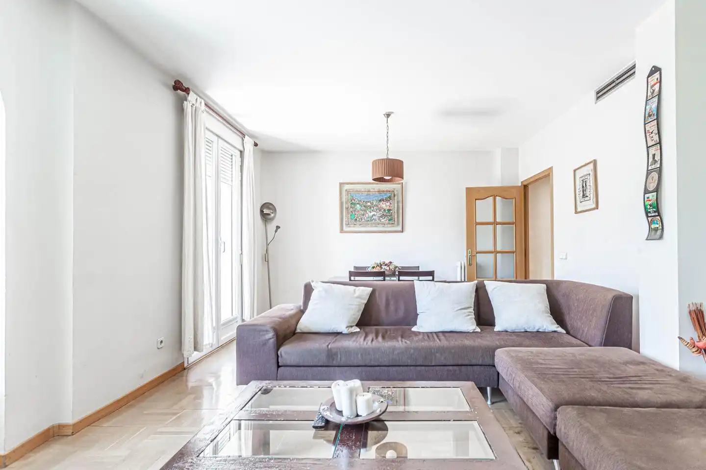 Sala de estar de Piso en venta en Madrid con Calefacción, Parquet y Terraza