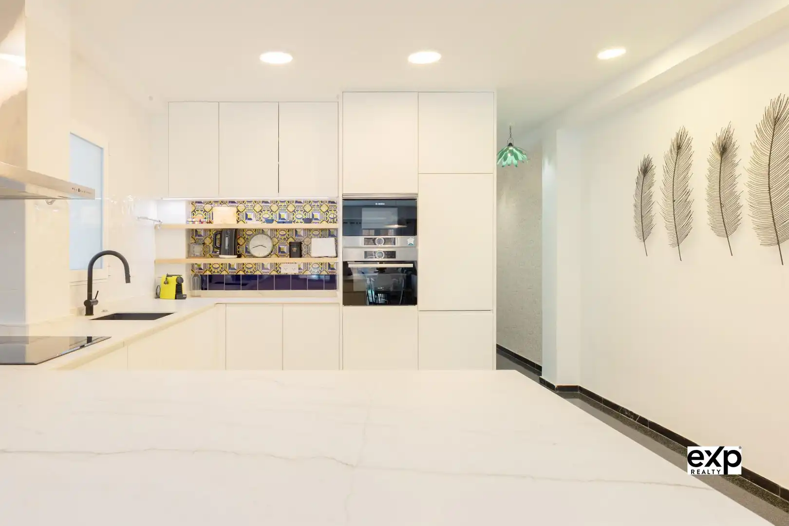 Cuina de Apartament de lloguer en Valencia amb Aire condicionat, Calefacció i Terrassa