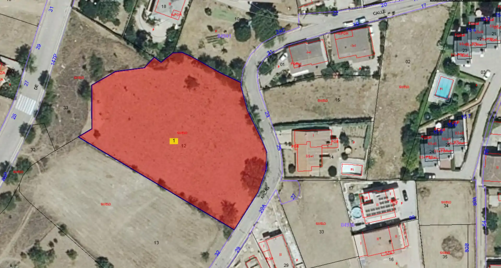 Residential land for sale in Calle de las Arcas