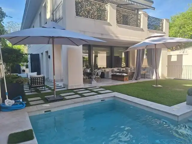 Terrasse von Haus oder Chalet zur Miete in Madrid mit Klimaanlage, Heizung und Privatgarten
