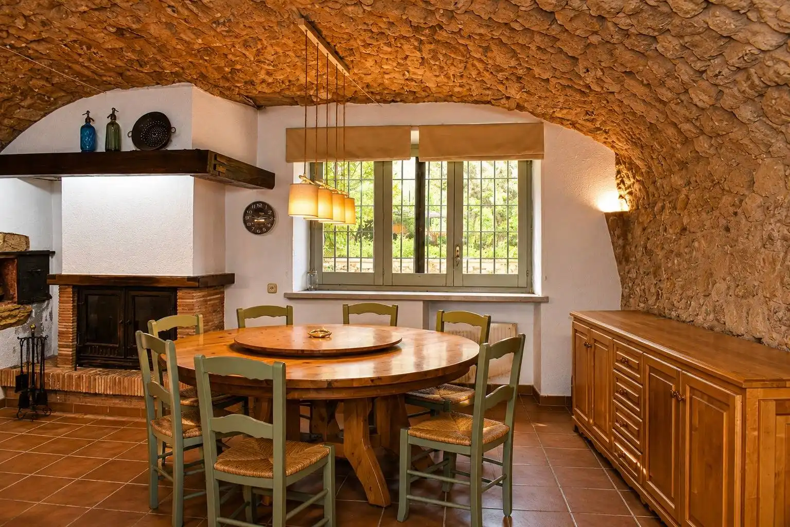 Esszimmer von Country house zum Verkauf in Forallac mit Heizung, Privatgarten und Terrasse
