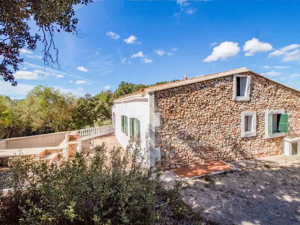 Vista exterior de Finca rústica en venda en Es Mercadal amb Jardí privat