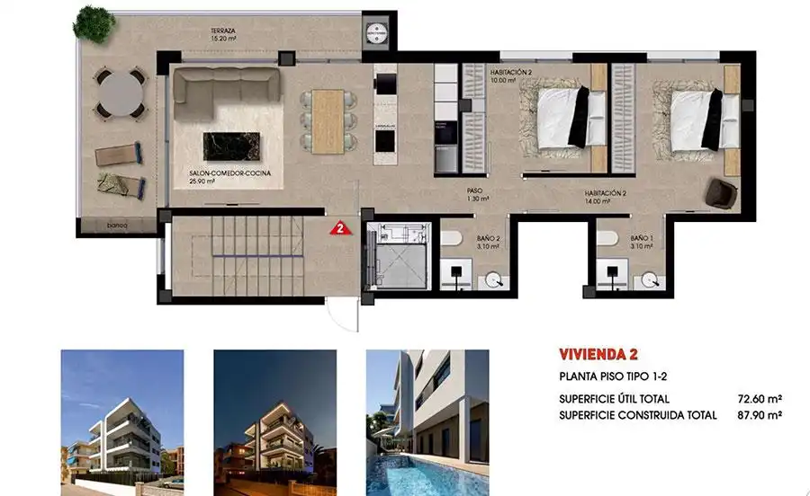 Piso con ascensor en venta en Huesca, imagen 9