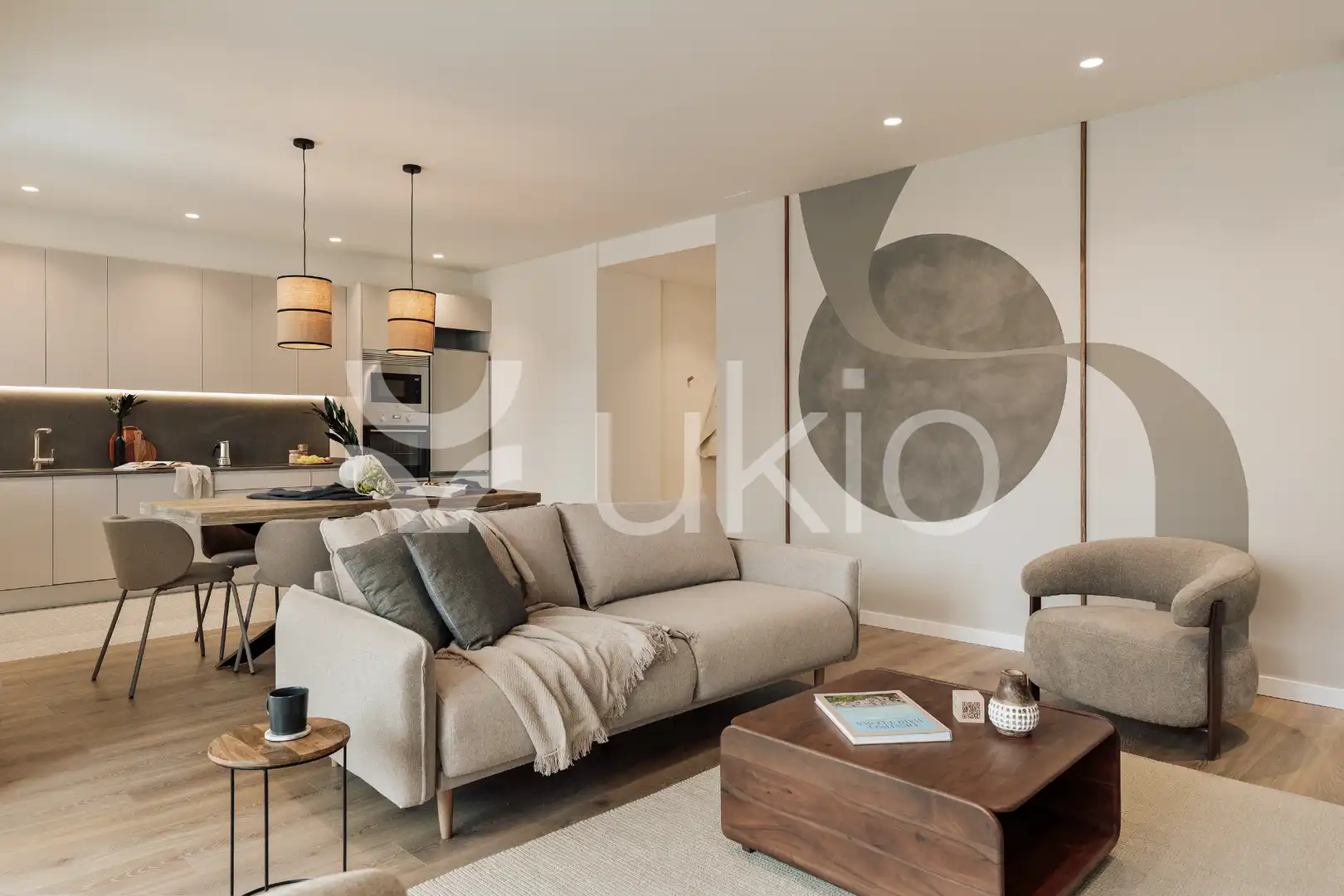Living room of Apartments for rent in Barcelona  with Air Conditioner, Heating and Furnished