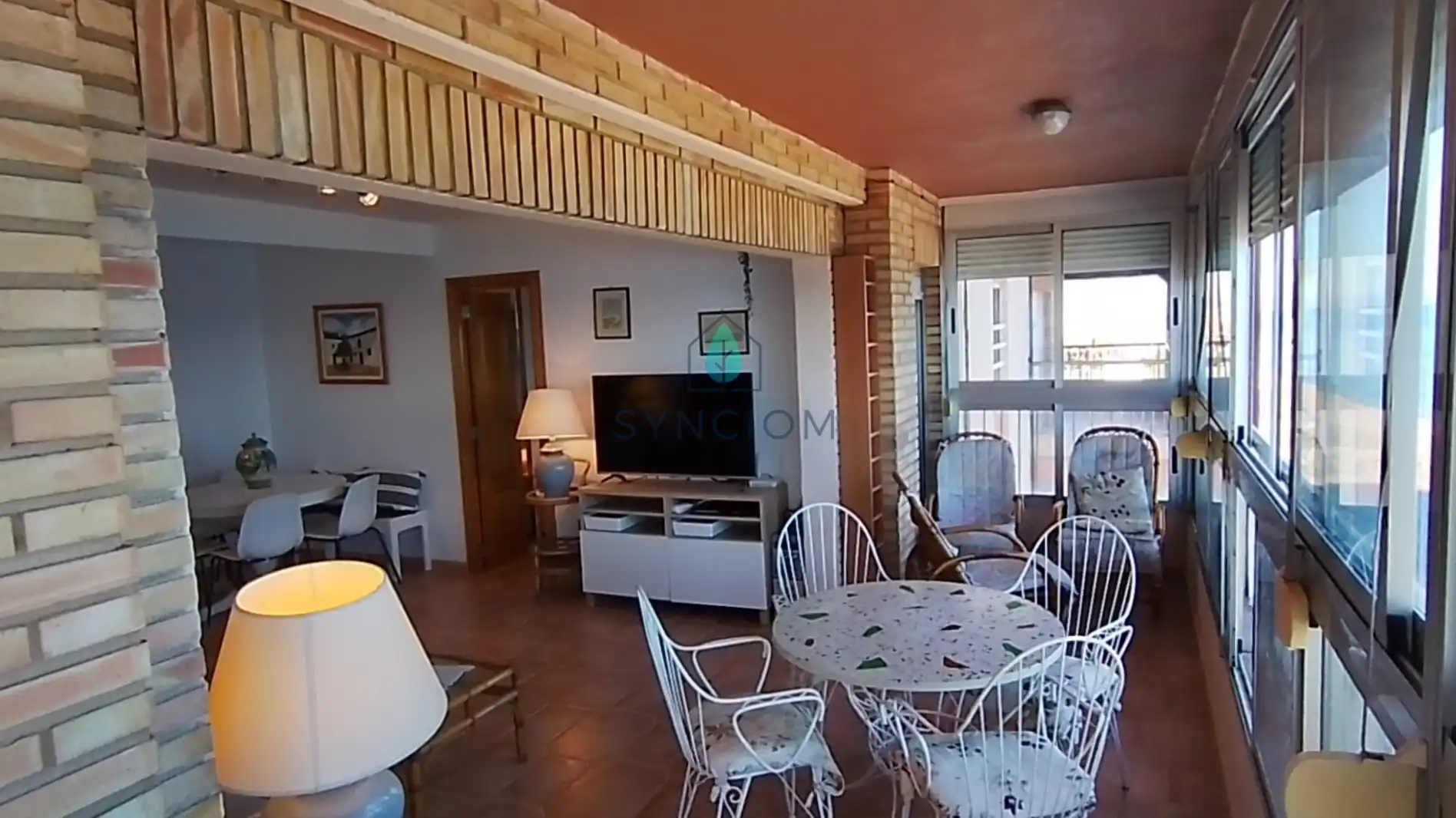 Sala de estar de Piso en venta en Sueca con Calefacción, Terraza y Trastero