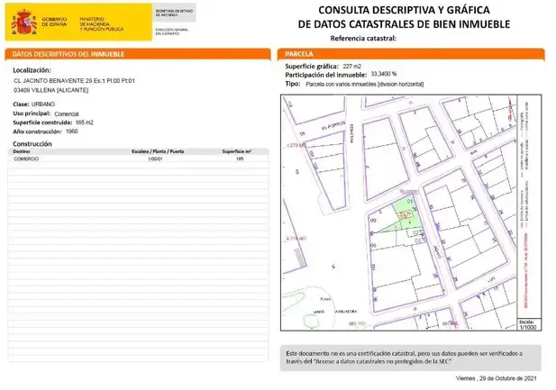 Commercial properties for sale in Villena  with Air Conditioner