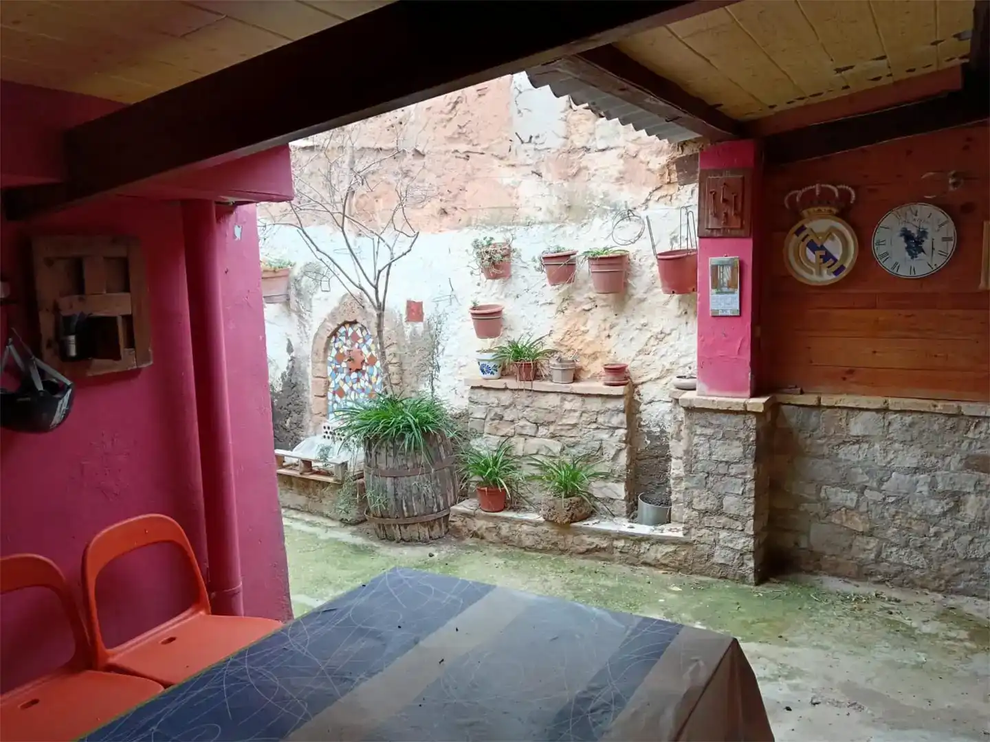Jardí de Casa adosada en venda en La Zaida amb Traster, Moblat i Forn