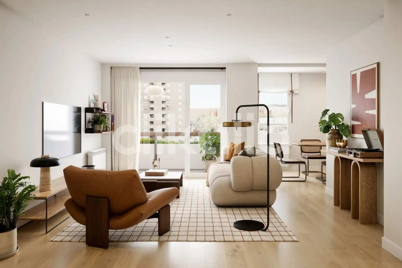 Sala de estar de Piso en venta en  Madrid Capital con Aire acondicionado, Calefacción y Jardín privado