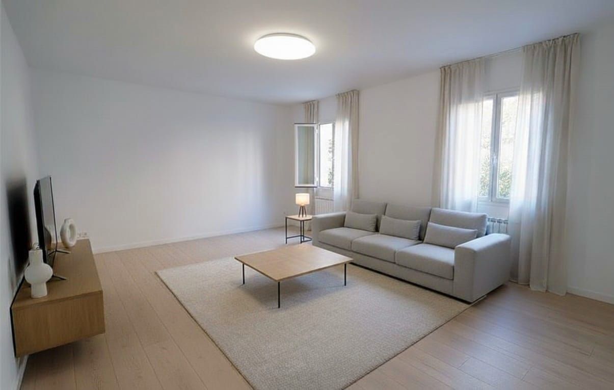 Sala de estar de Piso en venta en  Barcelona Capital con Calefacción, Horno y Microondas