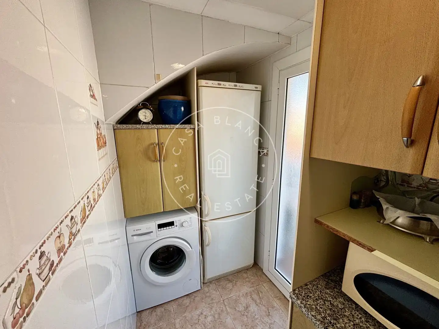 Küche von Maisonette zum Verkauf in Lloret de Mar mit Klimaanlage, Heizung und Abstellraum
