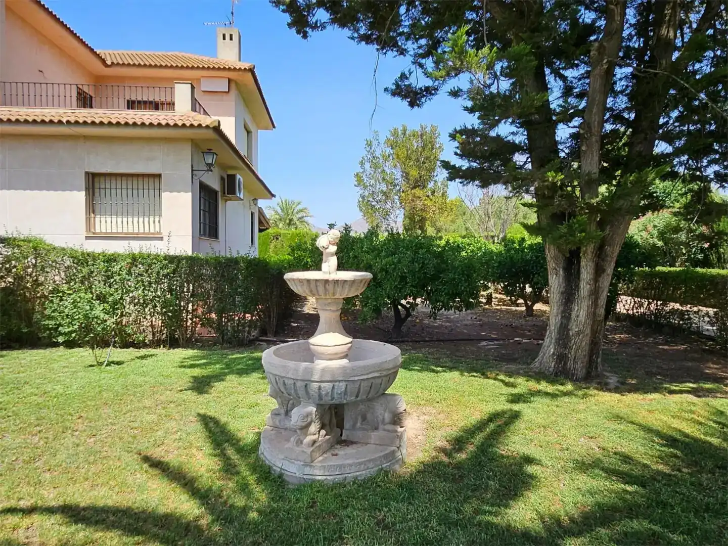 Garden of Houses for sale in Lorca  with Air Conditioner, Swimming Pool and Balcony