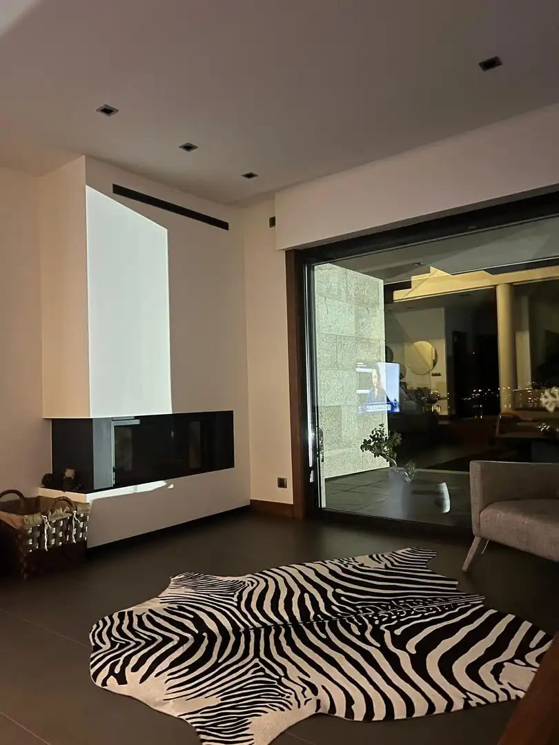 Sala de estar de Casa o chalet en venta en O Rosal   con Calefacción, Jardín privado y Terraza