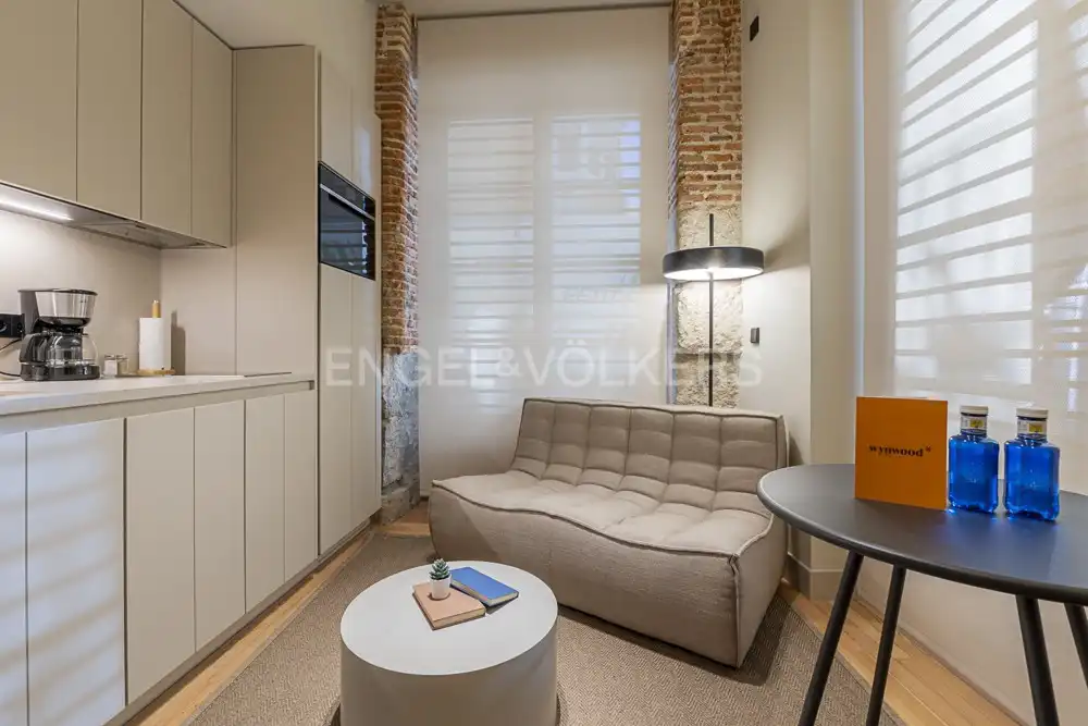 Sala de estar de Piso de alquiler en Madrid con Aire acondicionado, Calefacción y Amueblado