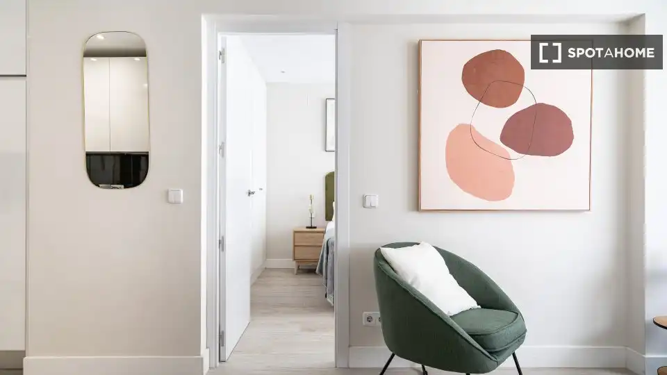 Habitación de Piso de alquiler en Madrid con Aire acondicionado, Calefacción y Amueblado